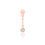 Daphne Chains – 14K Gold Threadless End with CZ Gemstone