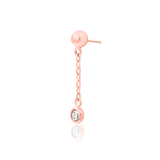 Daphne Chains – 14K Gold Threadless End with CZ Gemstone