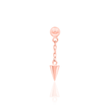 Darcy Chains – 14K Gold Threadless End with Spike Charm