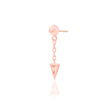 Darcy Chains – 14K Gold Threadless End with Spike Charm