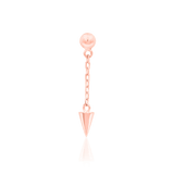 Darcy Chains – 14K Gold Threadless End with Spike Charm
