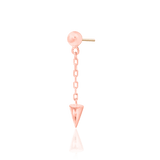 Darcy Chains – 14K Gold Threadless End with Spike Charm