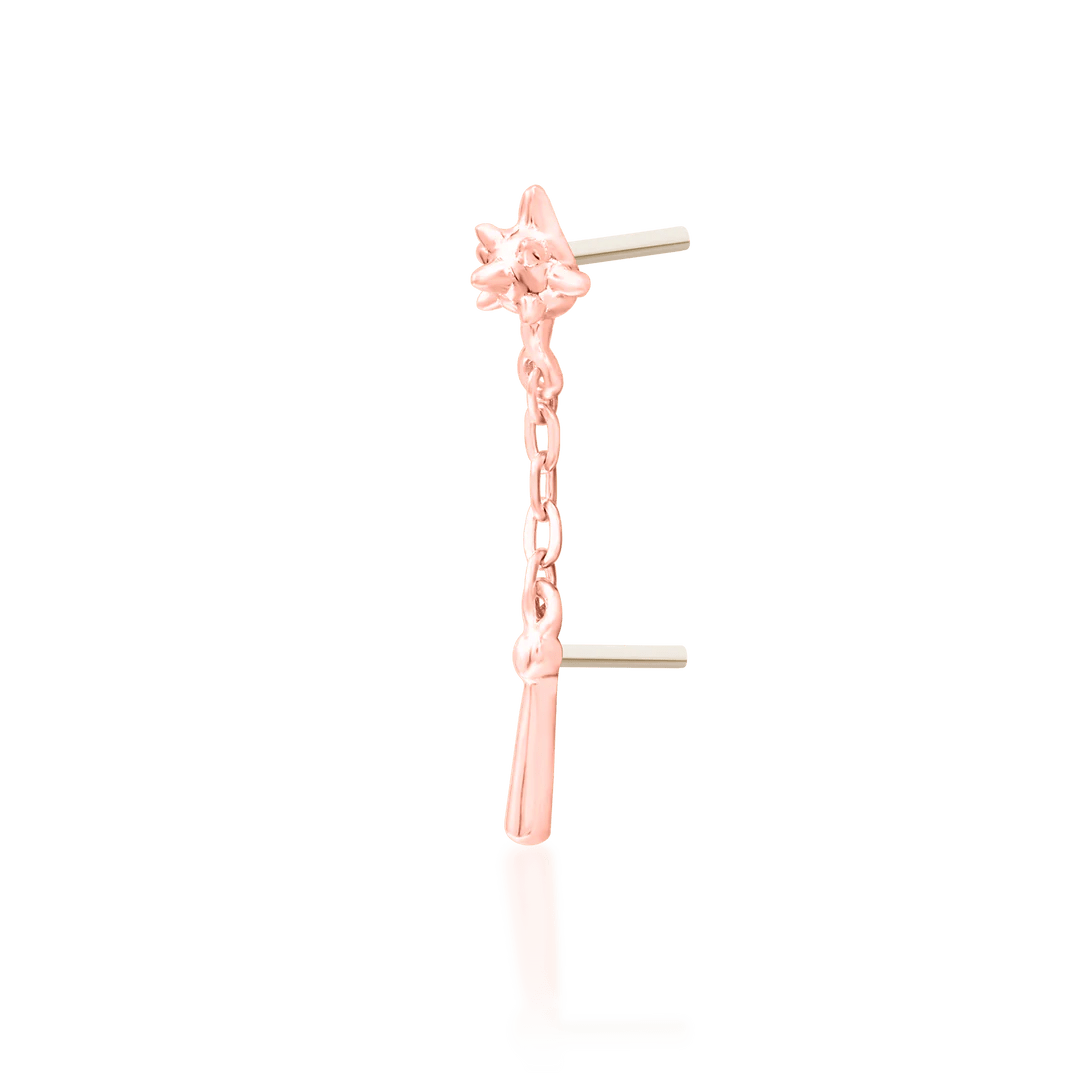 Flail Threadless - 14K Gold