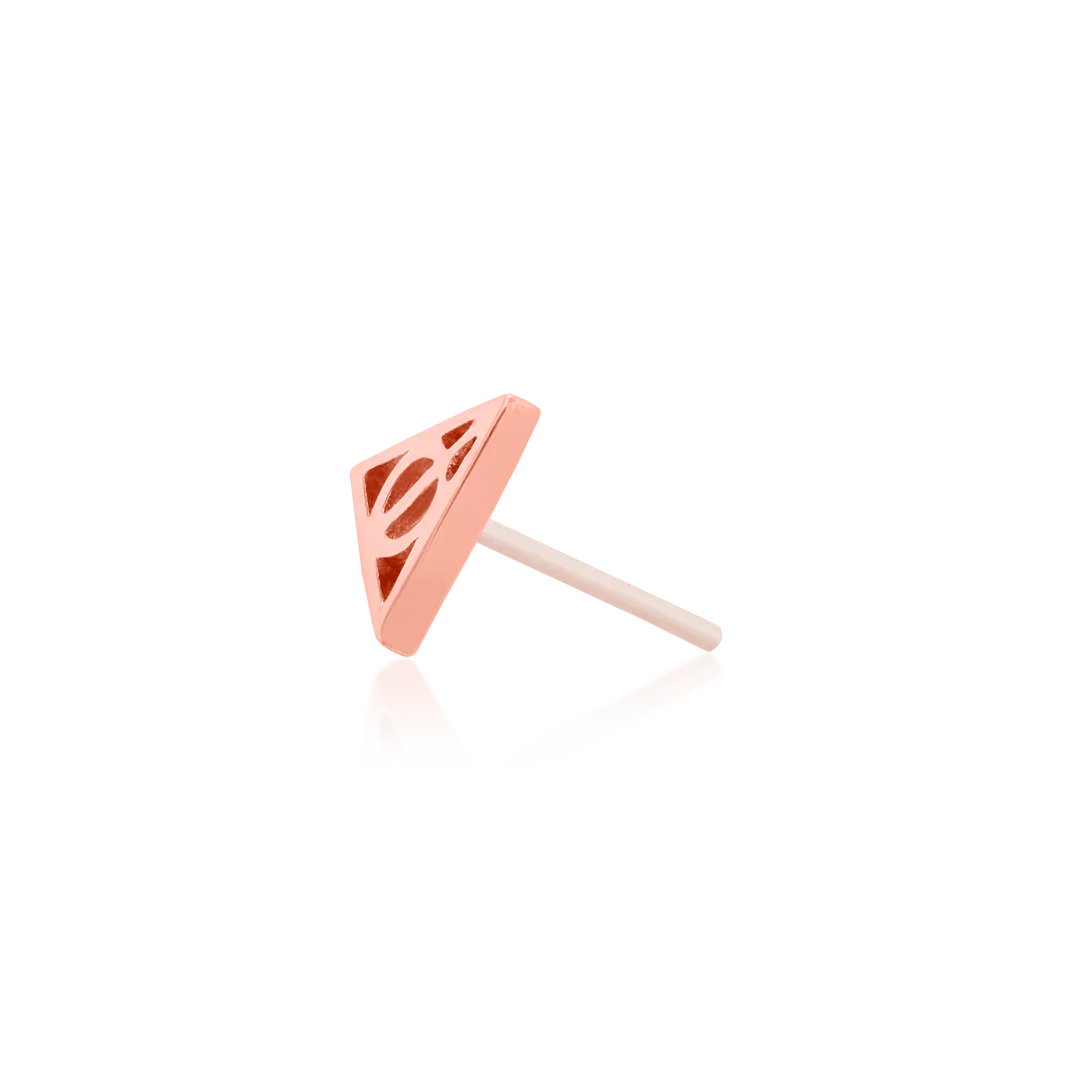 DEATHLY HALLOWS-14K GOLD piercing-zone.com