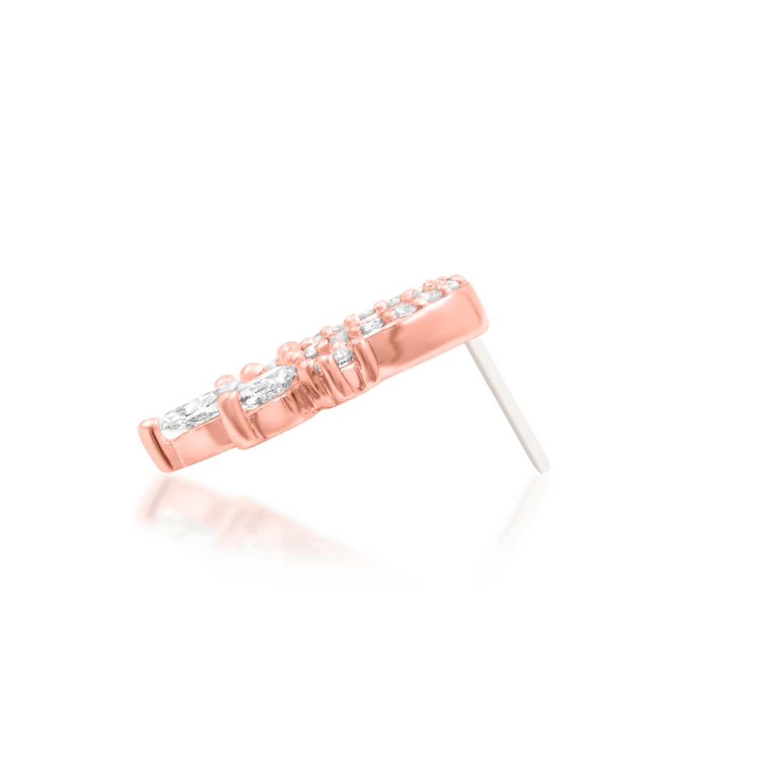 Side View of Halona Showing Diamond Placement and Cascade Shape
