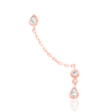 Islay Chains – 14K Gold & Cubic Zirconia Threadless End