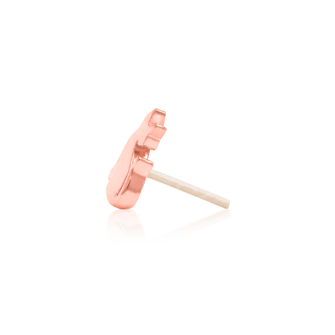 JUNI-PURR GOLD 14K  - THREADLESS END piercing-zone.com