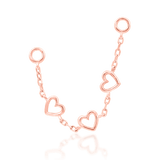Lots of Love Chains – 14K Gold Charm