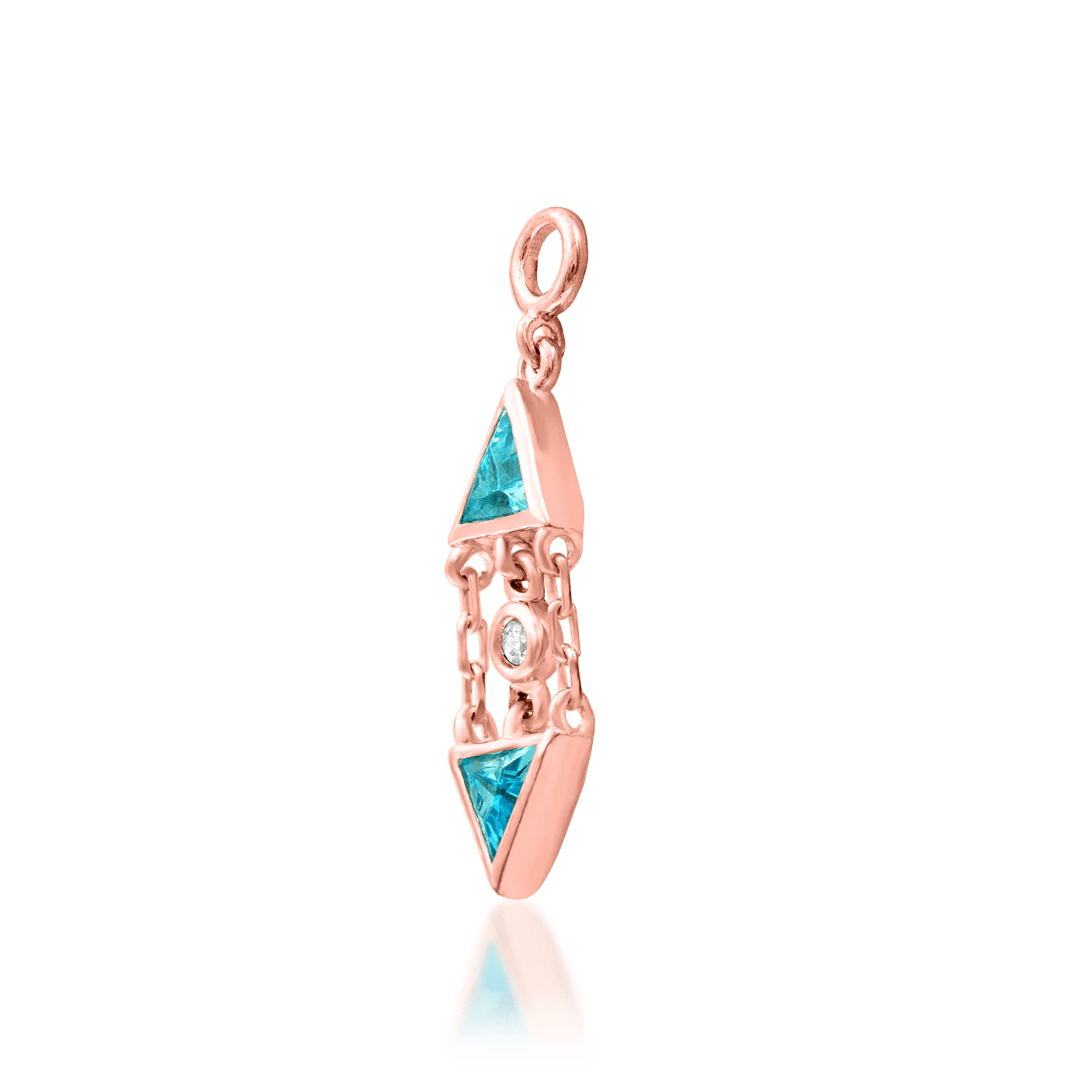 Lucille styled in helix piercing – bold yet delicate ocean-inspired piece