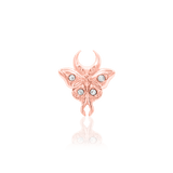 Luna – 14K Gold Cubic Zirconia Threadless End