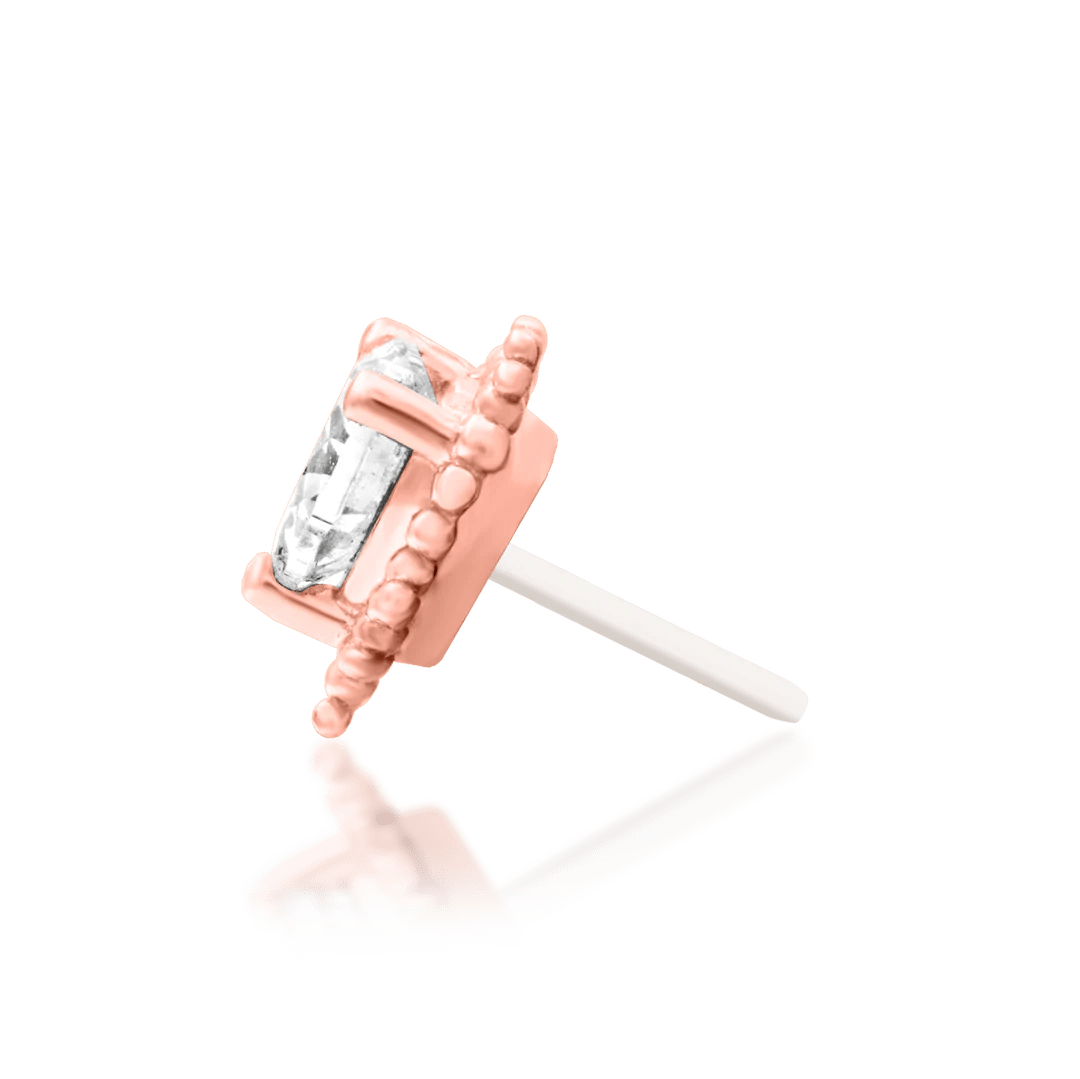 Heart-Shaped Meet Cute Piercing End in Yellow Gold