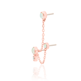 Mei Chains – 14K Gold, Opal & CZ Threadless End