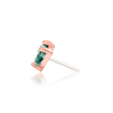 Moss Marquise Fan – 14K Gold Moss Agate Threadless End