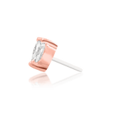 Ocie End with Two Marquise CZs – Flat Lay on White