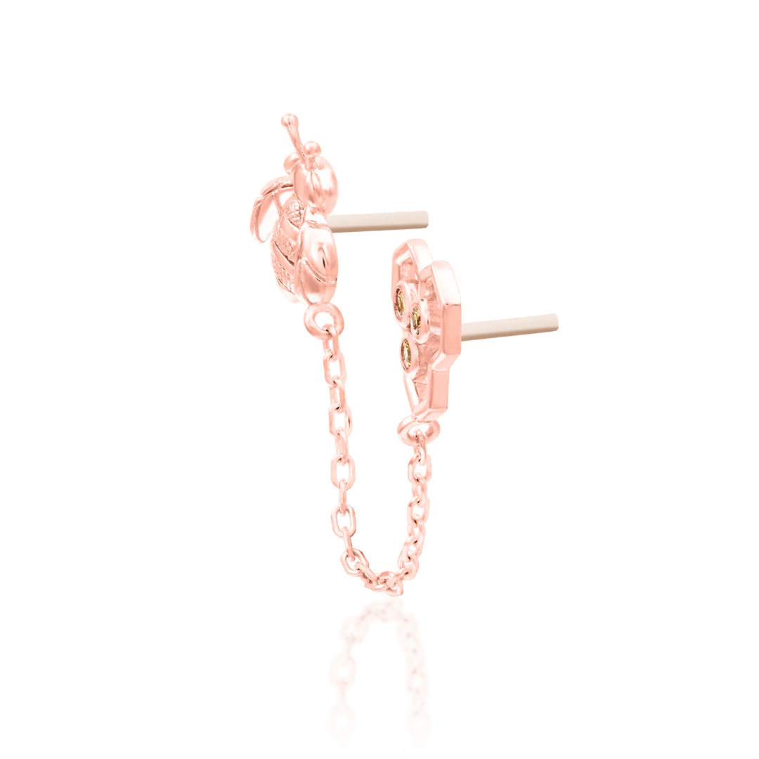 Oh Honey Chains – 14K Gold Threadless End