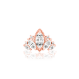 QUEEN NAVEEN-14K GOLD piercing-zone.com
