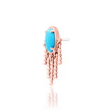 Sienna – 14K Gold Turquoise Threadless End