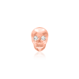 CRYSTAL SKULL 14K GOLD - THREADLESS END piercing-zone.com