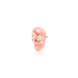 CRYSTAL SKULL 14K GOLD - THREADLESS END piercing-zone.com