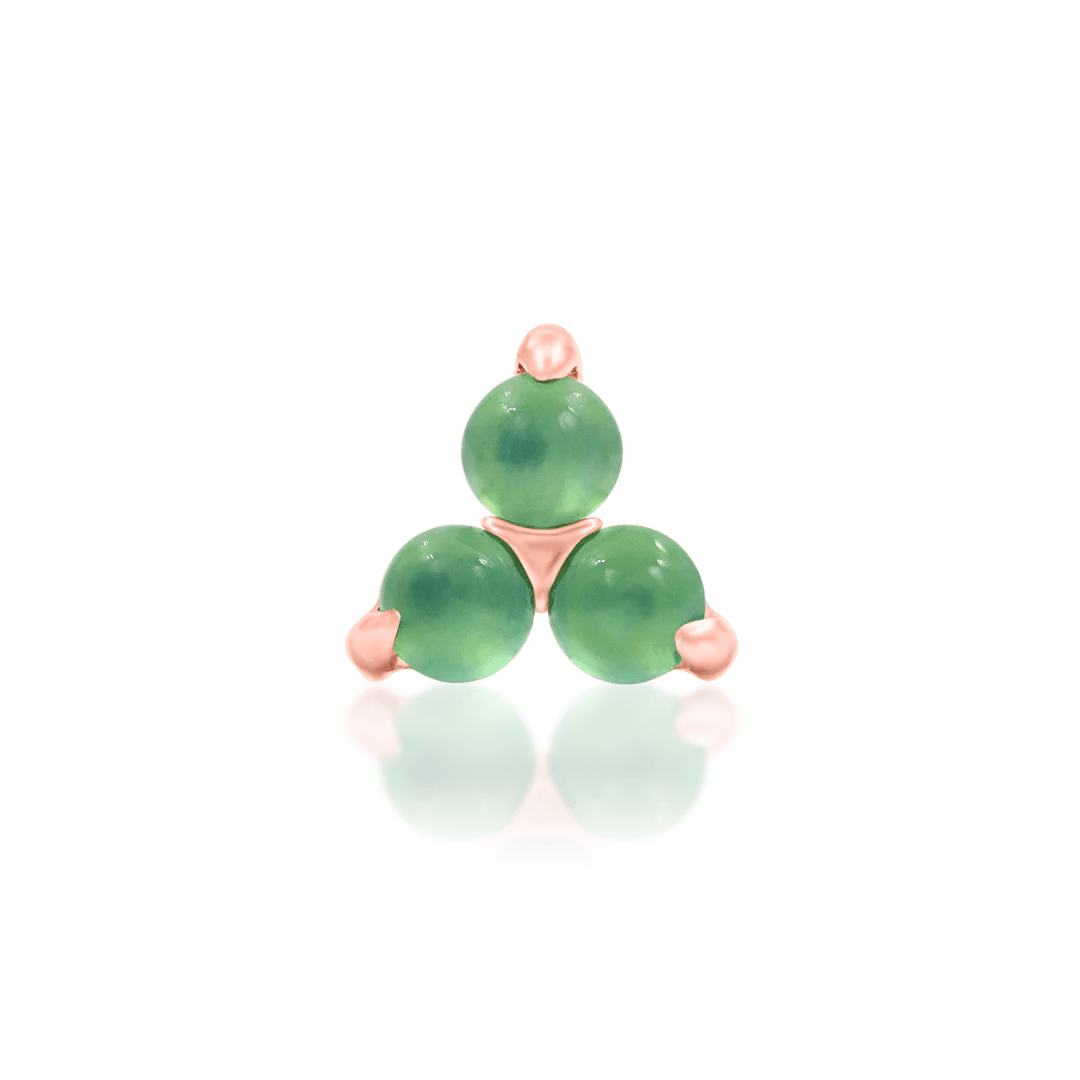 Valley – 14K Gold Chrysoprase Threadless End