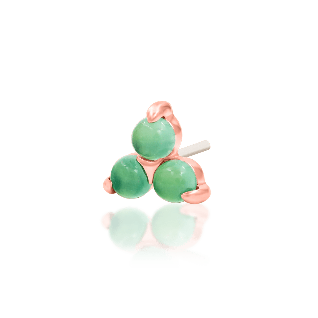 Valley – 14K Gold Chrysoprase Threadless End