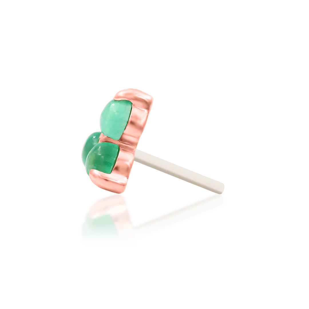Valley – 14K Gold Chrysoprase Threadless End