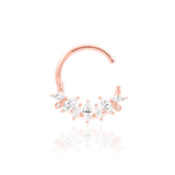 Winter Seam Ring – 14K Gold with Cubic Zirconia