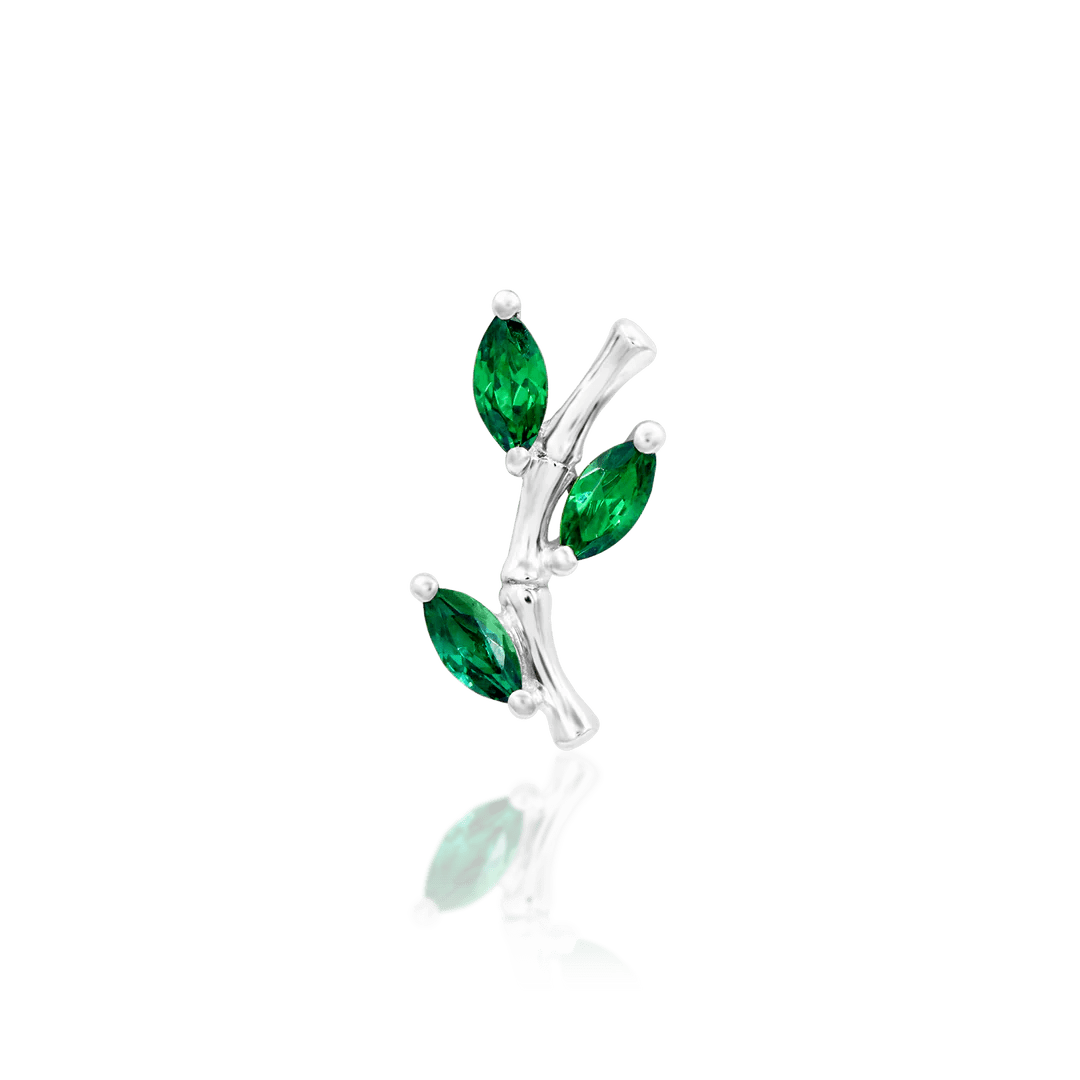 Bamboo Blossom  – 14K Gold Threadless End