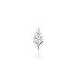 Bay Leaf – Sculpted Single Leaf – 14K Gold Threadless End