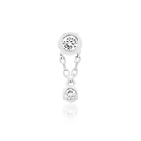 Cora Chains – 14K Gold Threadless End with CZ Dangle