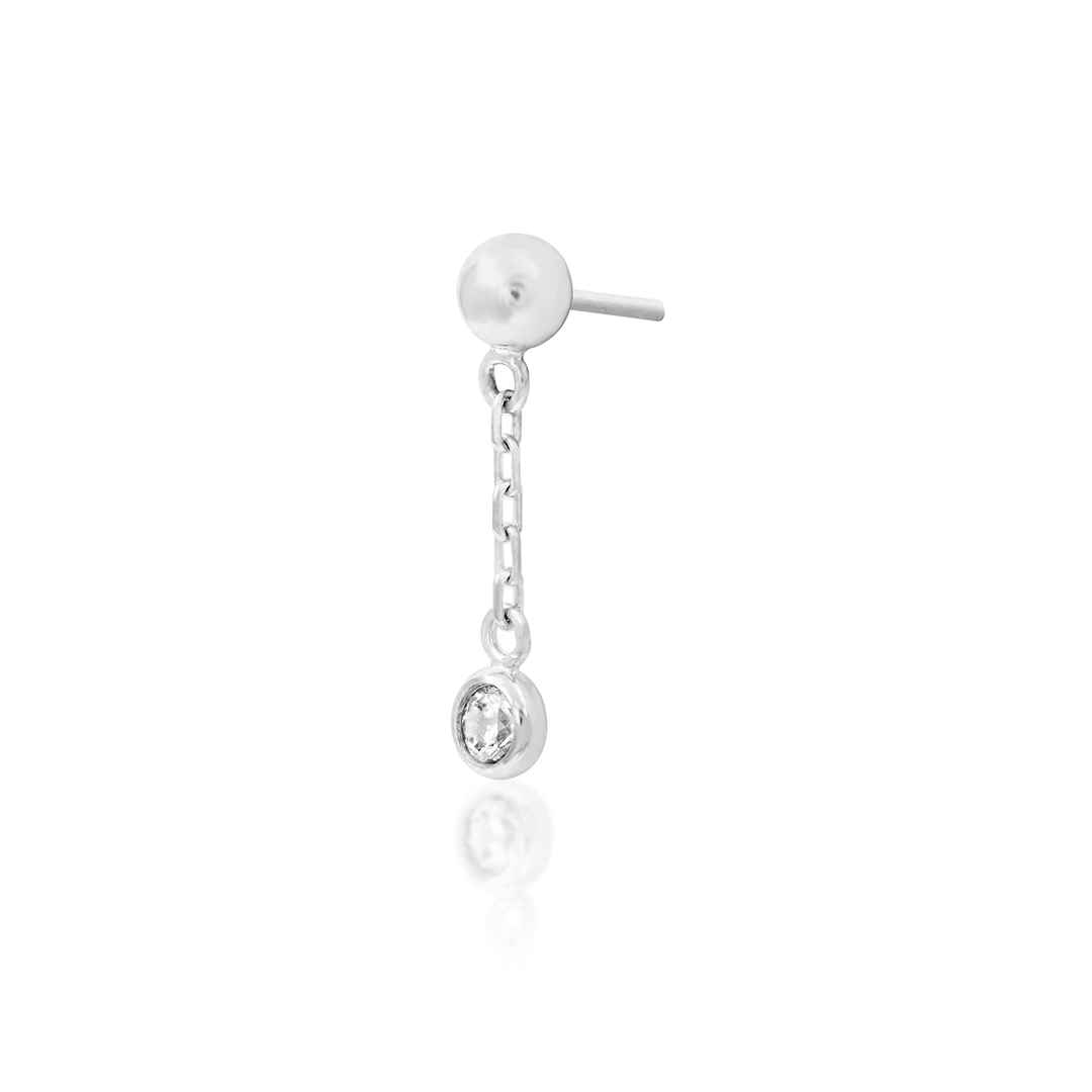 Daphne Chains – 14K Gold Threadless End with CZ Gemstone