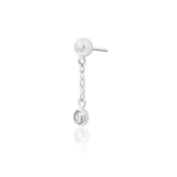 Daphne Chains – 14K Gold Threadless End with CZ Gemstone