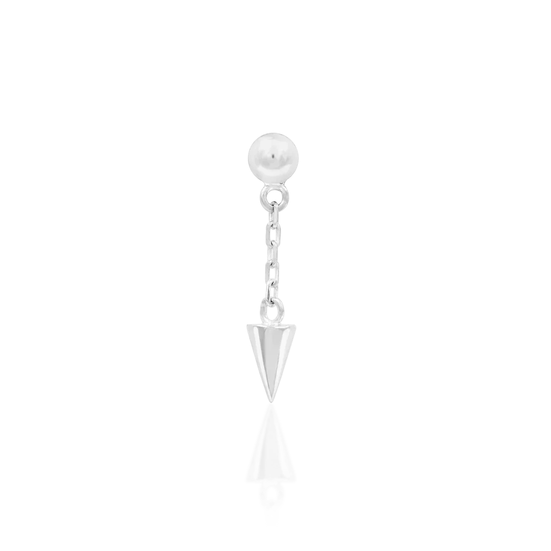 Darcy Chains – 14K Gold Threadless End with Spike Charm