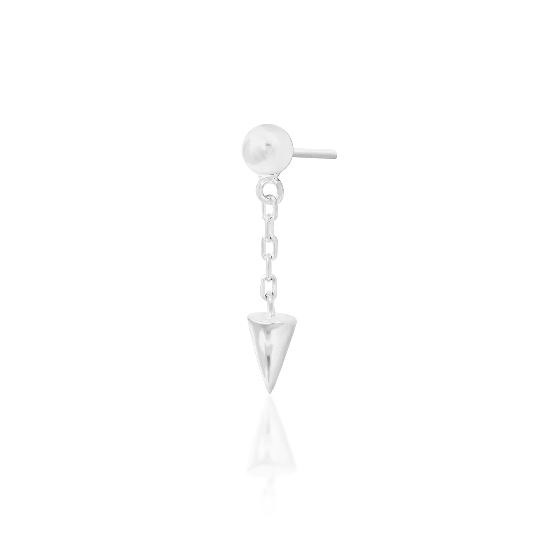Darcy Chains – 14K Gold Threadless End with Spike Charm
