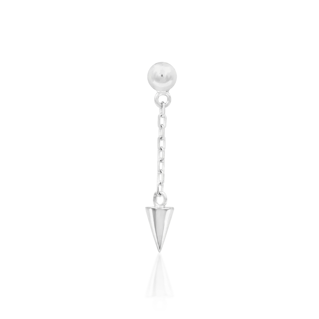 Darcy Chains – 14K Gold Threadless End with Spike Charm