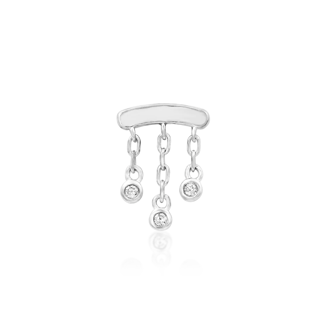 Delilah Worn in Helix Piercing – Sparkling Detail