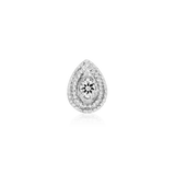 PEAR CZ DOUBLE MILLGRAIN-14K GOLD piercing-zone.com
