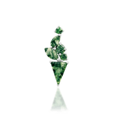 Endora – 14K Gold Moss Agate Threadless End