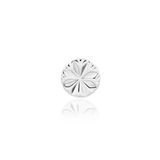 Engraved Disk – Laser Star Polished – 14K Gold Threadless End