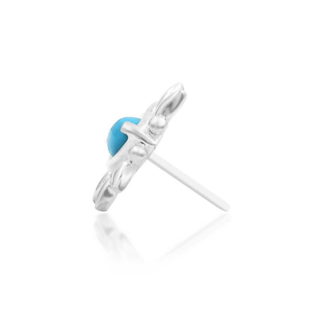 Garner – 14K Gold Turquoise Threadless End