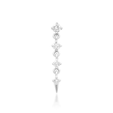 Front view of Geraldine in white gold – modern silhouette with lab diamonds