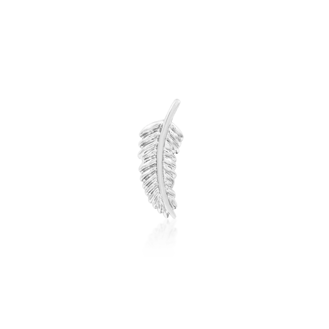 FEATHER QUILL-14K GOLD piercing-zone.com