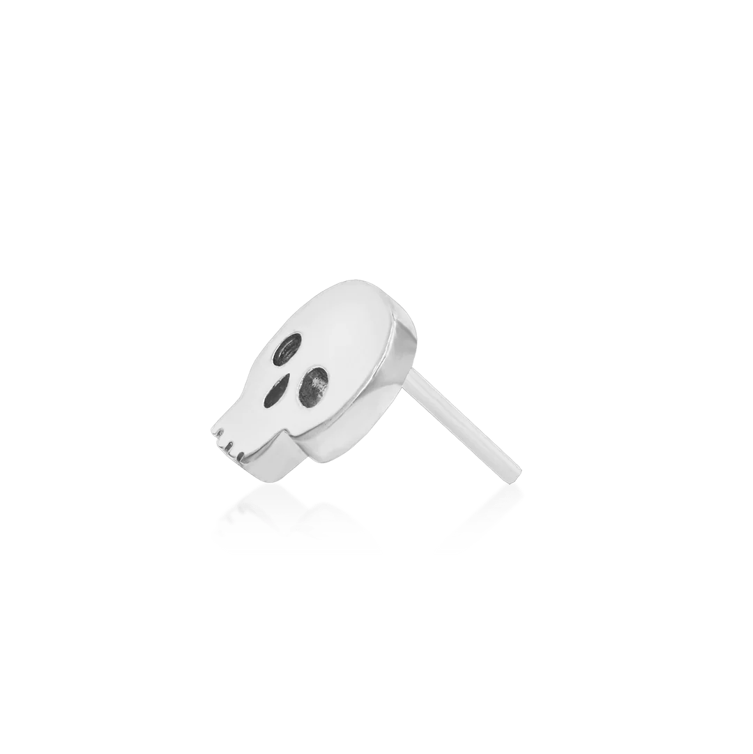 14K GOLD SKULL  - THREADLESS END piercing-zone.com