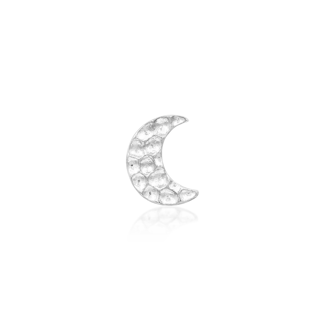 HAMMERED MOON-14K GOLD piercing-zone.com