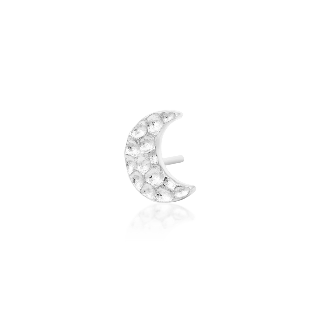 HAMMERED MOON-14K GOLD piercing-zone.com