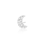 HAMMERED MOON-14K GOLD piercing-zone.com