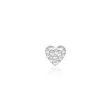 HAMMERED HEART-14K GOLD piercing-zone.com