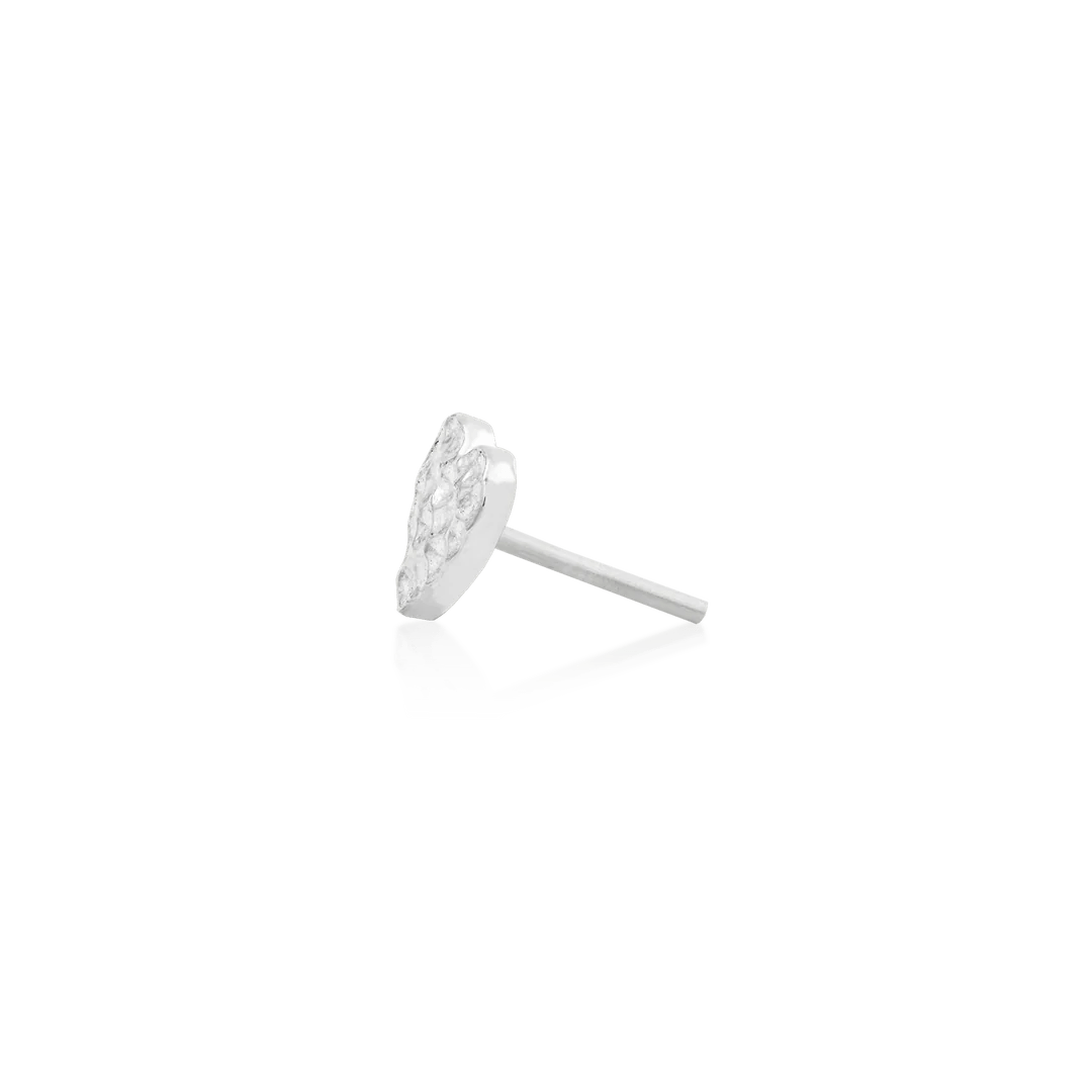 HAMMERED HEART-14K GOLD piercing-zone.com