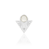 Haven Moonstone – 14K Gold Threadless End