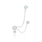 Mei Chains – 14K Gold, Opal & CZ Threadless End